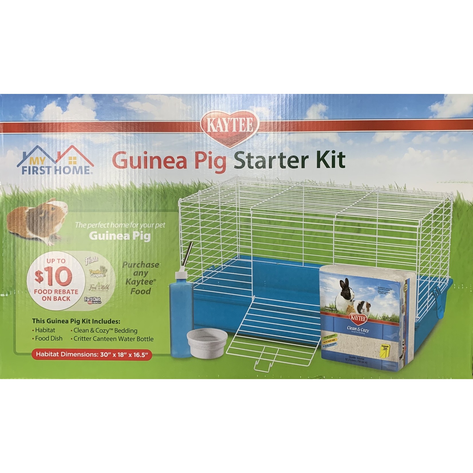 KAYTEE Guinea Pig Starter Kit 30x18x16.5