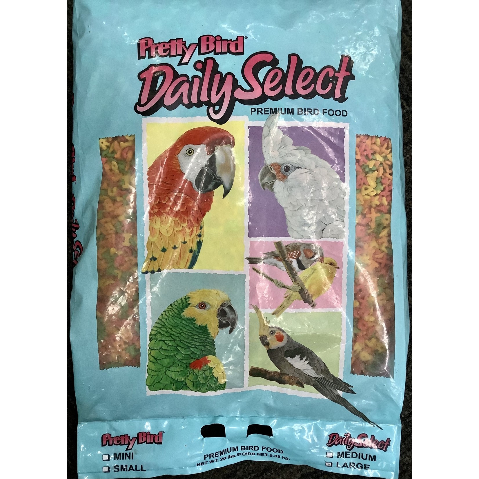 Pretty Bird PRETTY BIRD. Daily Select, premium bird food. Large 20lb