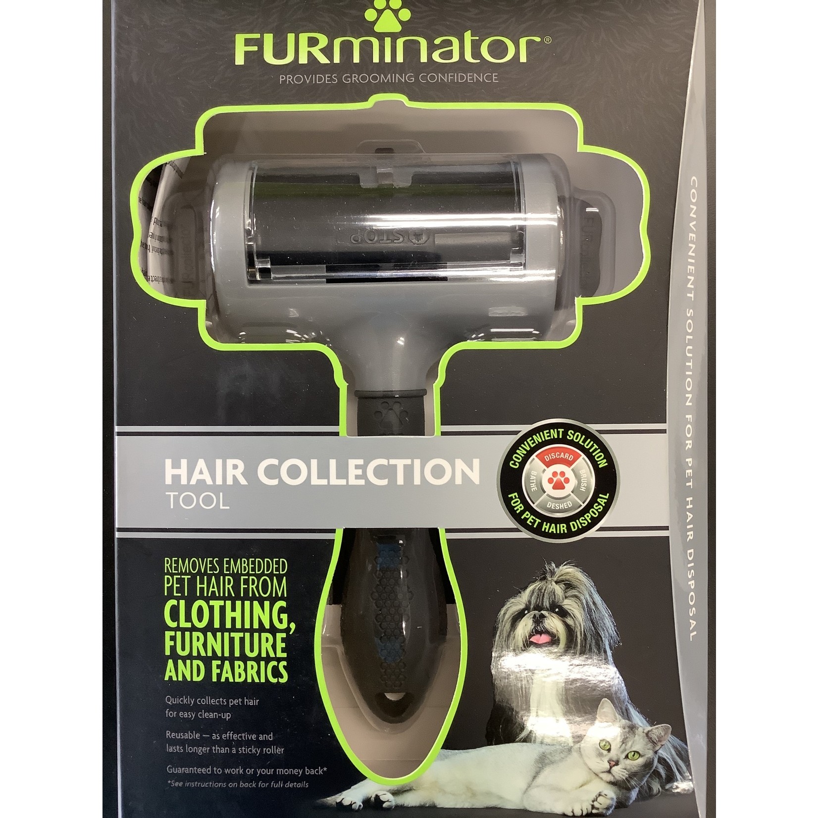 FURMINATOR FURMINATOR. Hair Collection Tool. Removed embedded pet hair from clothing, furniture and fabrics