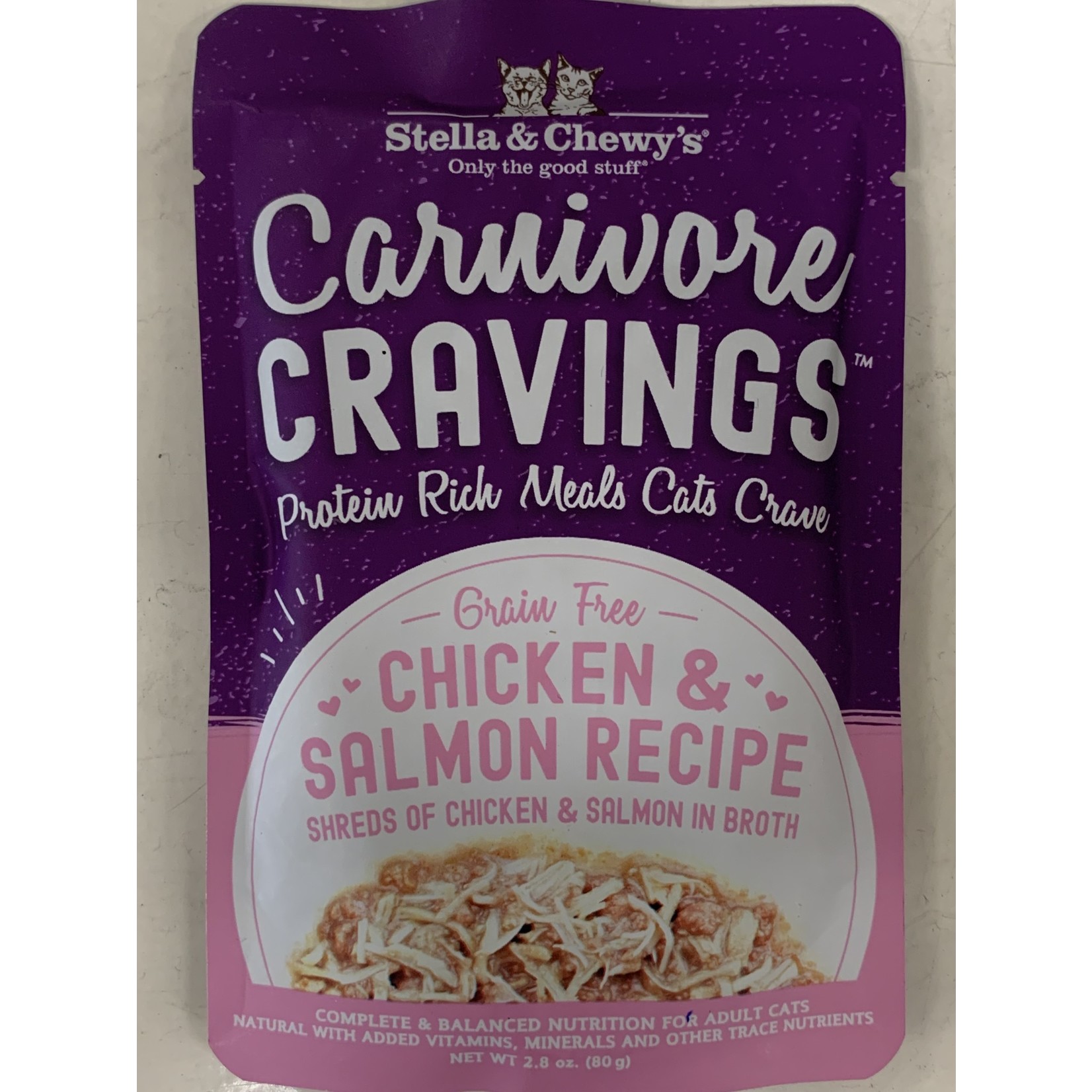 STELLA CHEWY CARNIVORE CRAVINGS CHICKEN/SALMON 2.8