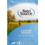 NUTRI SOURCE Large Breed Trout & Rice Wholesome grain 30LB