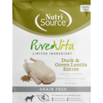 NUTRI SOURCE Duck & Green Lentils Grain Free PureVita15LB