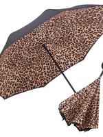 Black - Leopard Reverse Umbrella