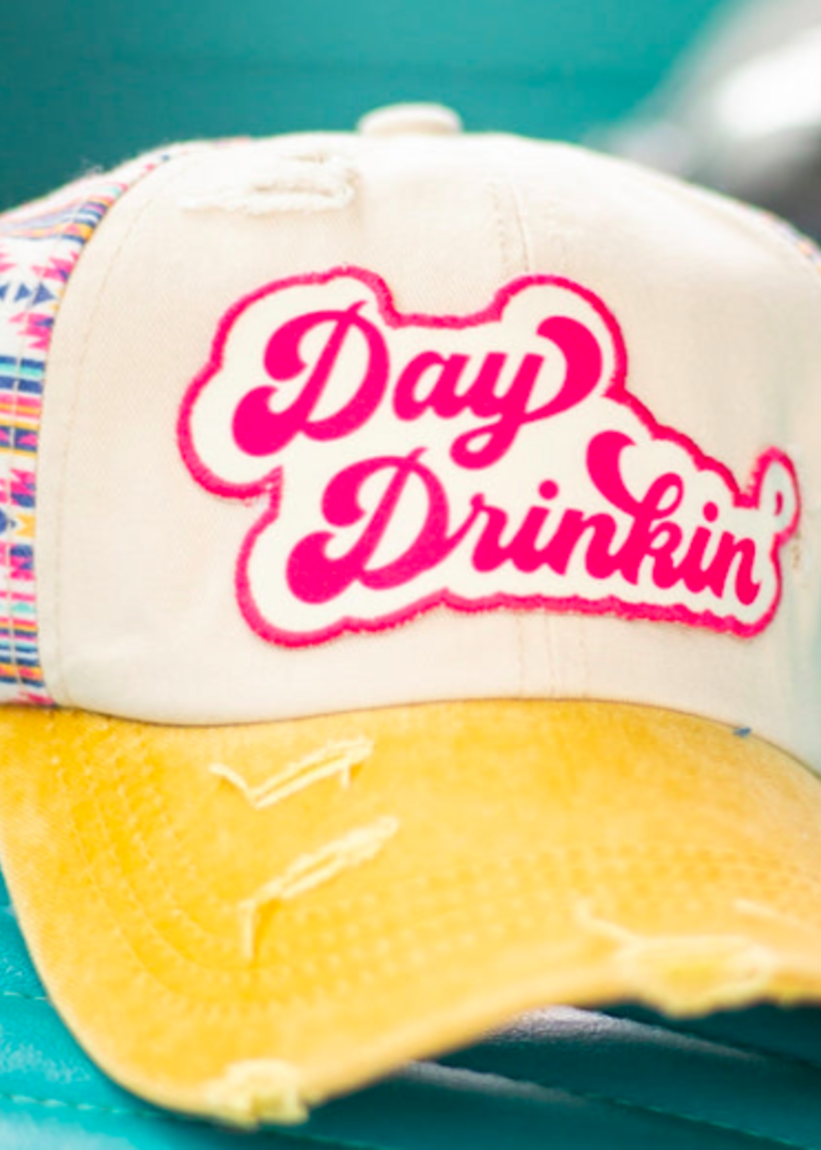 Day Drinkin' Patch Cap - Cream/Aztec