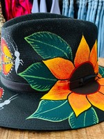 Panama Hat - Black Sunflower