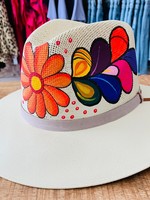 Panama Hat - Natural Floral