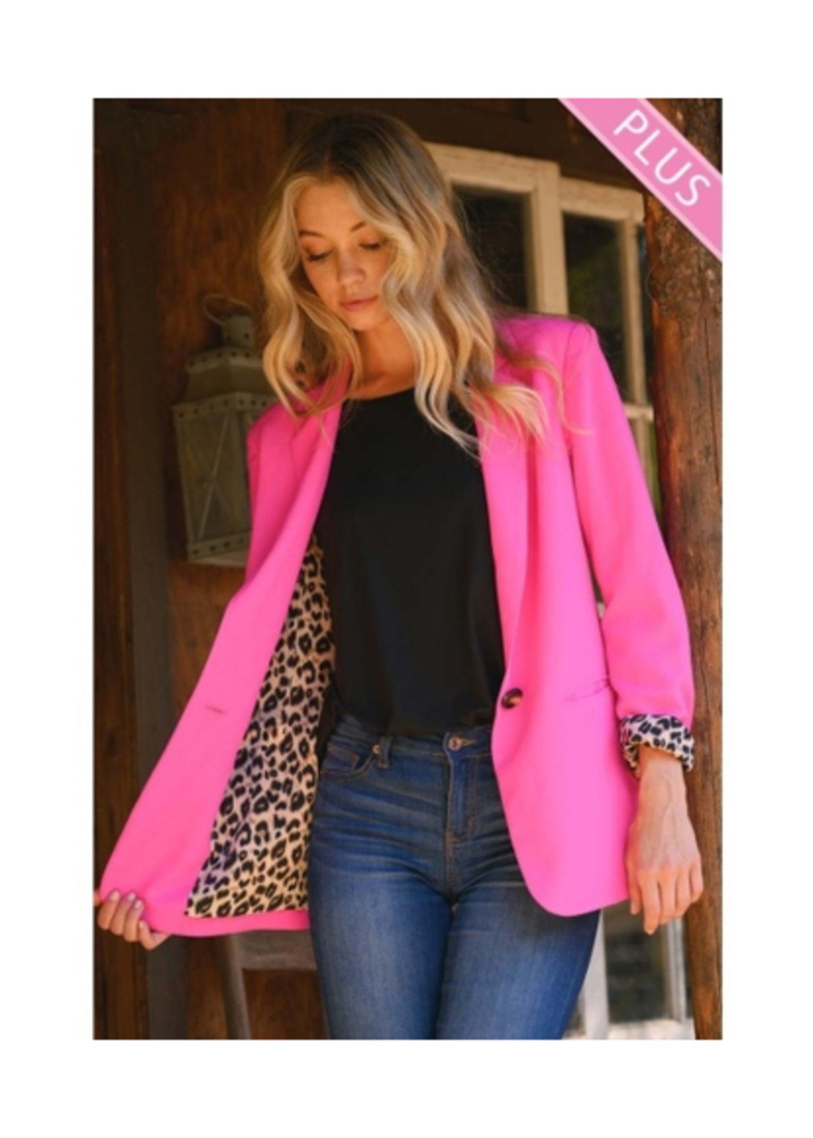 Hot Pink Blazer Plus