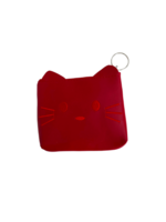 Mini Cat Coin Pouch - Red