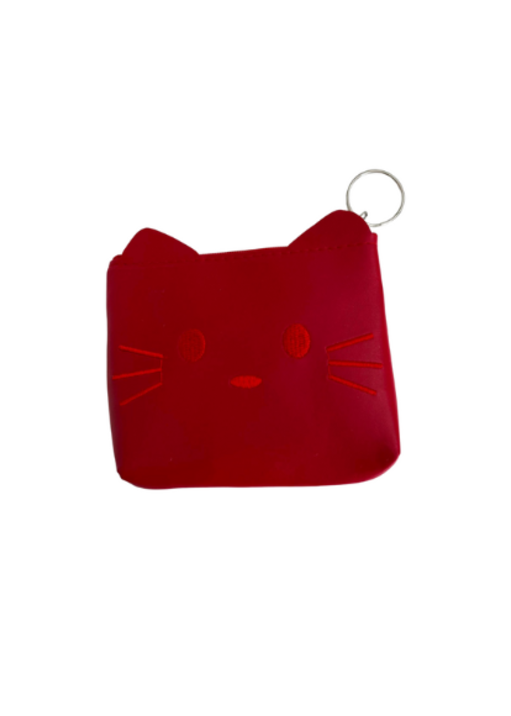 Mini Cat Coin Pouch - Red