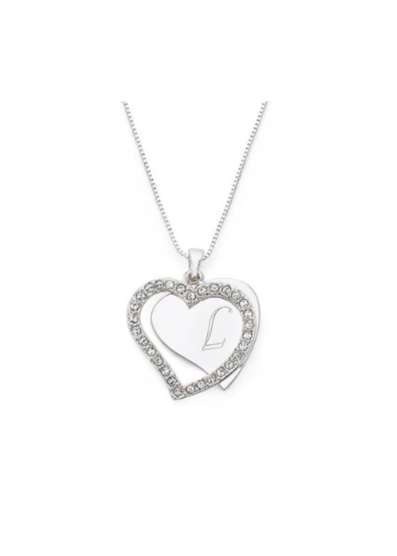 Silver Charm Heart Necklace