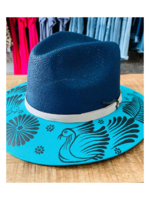 Panama Hat - Turquoise Peacock