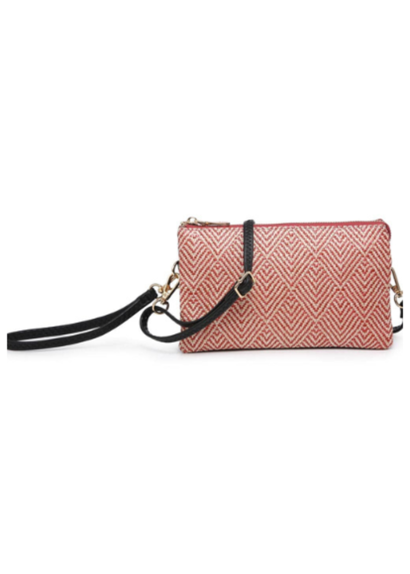 Riley Woven Crossbody - Red Natural
