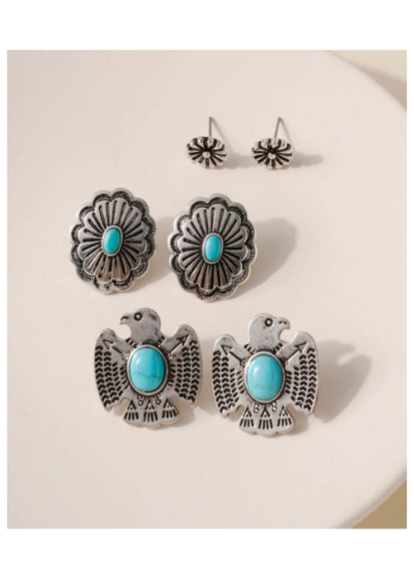 Jewellery Sets | 3 Set Of Indo-western Earrings | Freeup