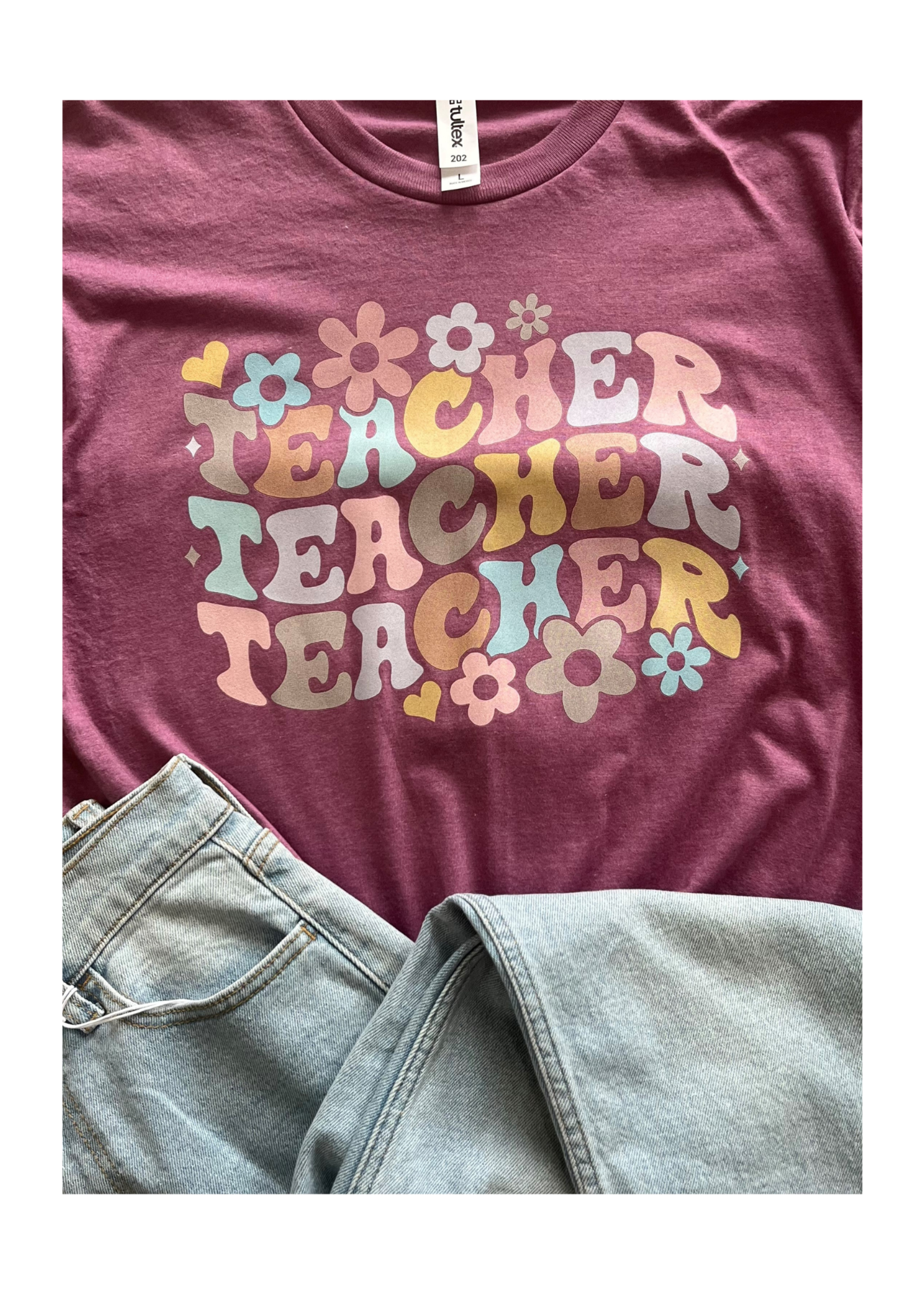 Flower Teacher Tee
