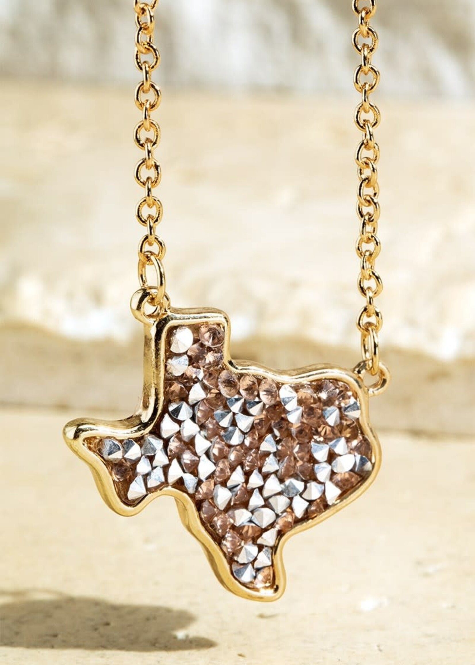 Long Live Texas Necklace - Gold