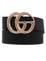Double Ring Leather Belt Plus