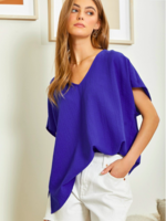 Brielle Top - Plus Royal Blue