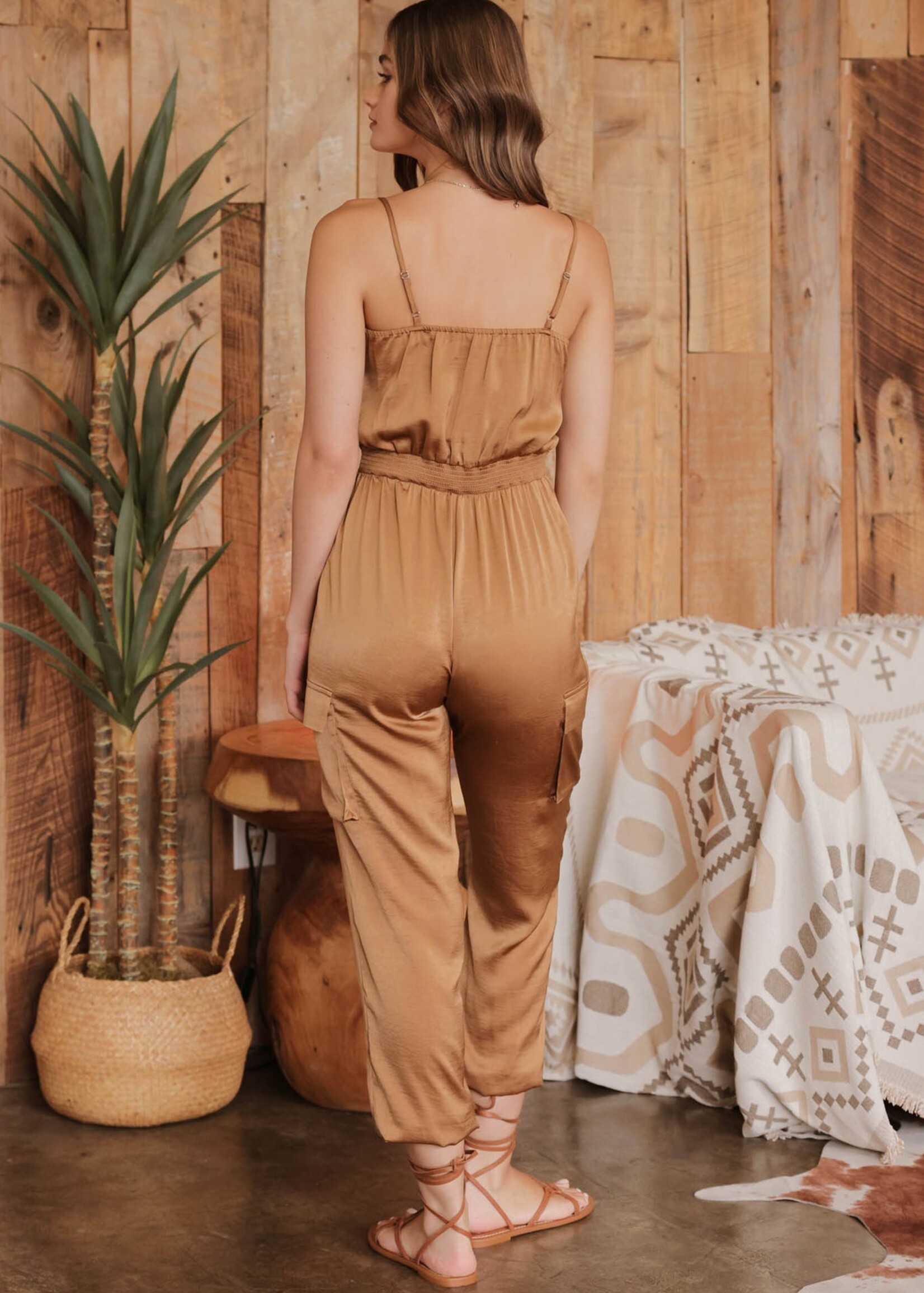 Hollywood Jumpsuit - Tan