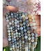Bamboo Leaf Agate Beads Frosted/Matte 15" Strand 6mm/8mm