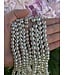 Lava Beads Silver Electroplated 15" Stand 6mm 8mm
