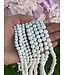 White Lava Beads 15" Strand 6mm 8mm