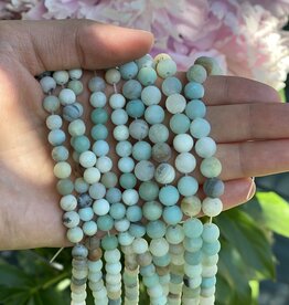 Amazonite Beads Frosted/Matte 15" Strand 4mm 6mm 8mm