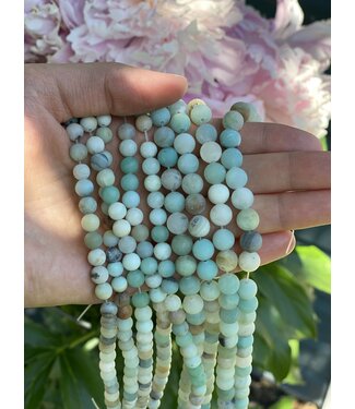 Amazonite Beads Frosted/Matte 15" Strand 4mm 6mm 8mm