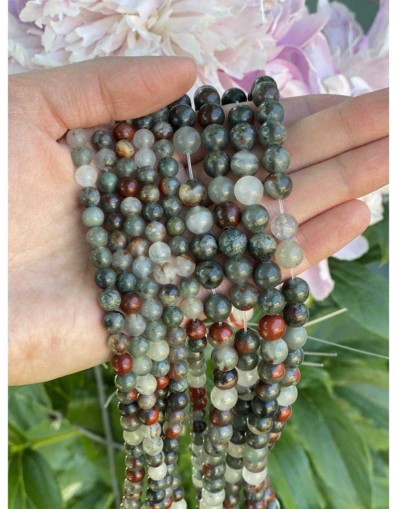 Beads - Gemstone Beads & Pendants - African Green Jasper Beads & Pendants -  Cherry Tree Beads