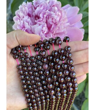 Garnet Beads Polished 15" Strand 4mm 6mm 8mm