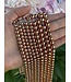 Rose Gold Hematite Beads Round Electroplated 15" Strand 4mm 6mm 8mm