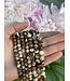 Zebra Jasper Beads Polished 15" Strand 6mm 8mm