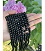 Black Obsidian Beads Polished 15" Strand 6mm 8mm