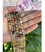 Mixed Quartz Rutilated Quartz Beads Polished 15" Strand 6mm 8mm
