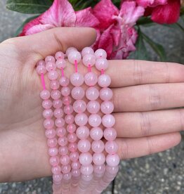 Rose Quartz Beads Polished 15" Strand 4mm 6mm 8mm