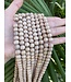 Rosewood Beads, Waxed, 31" Strand 8-9mm
