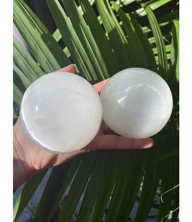 White Selenite Sphere, 8cm