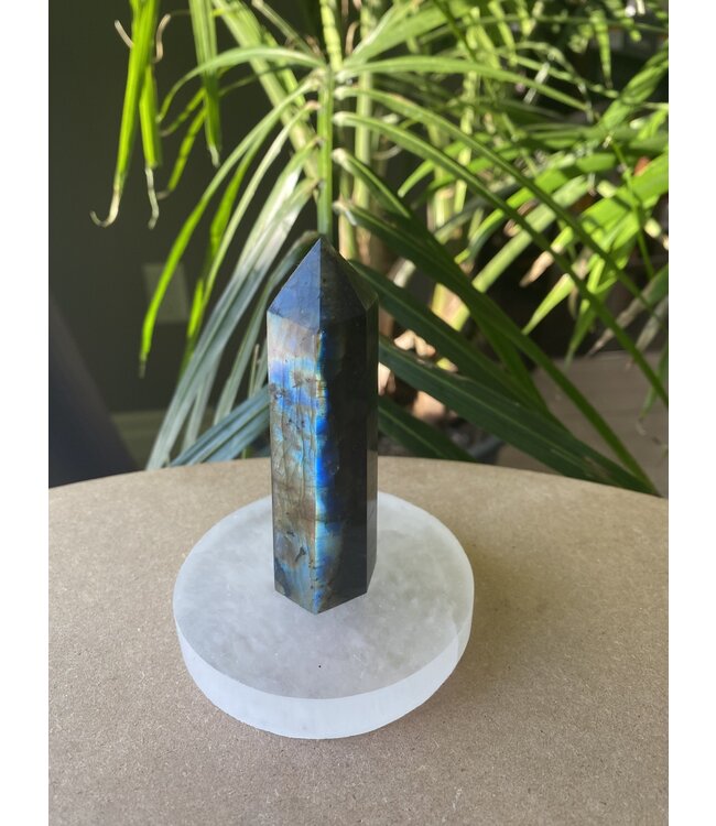 Selenite Round Charging Plate 8cm