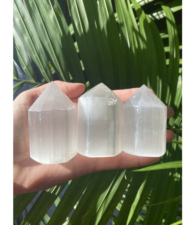 Selenite Point 6cm *disc.*