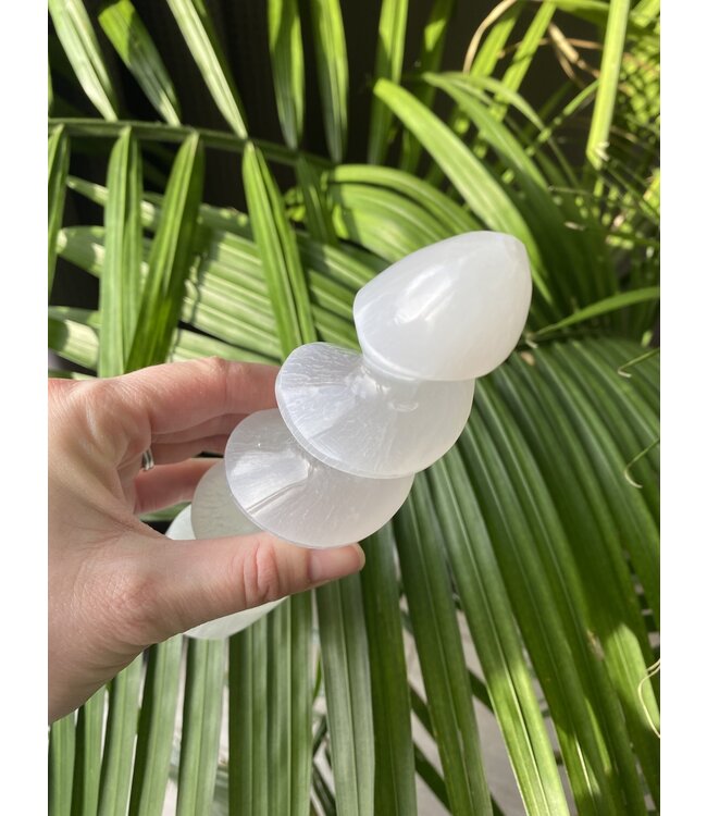 Selenite Spiral Tower 20cm