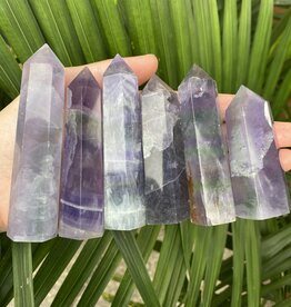 Violet Indigo Fluorite Point, Size Large [75-99gr]