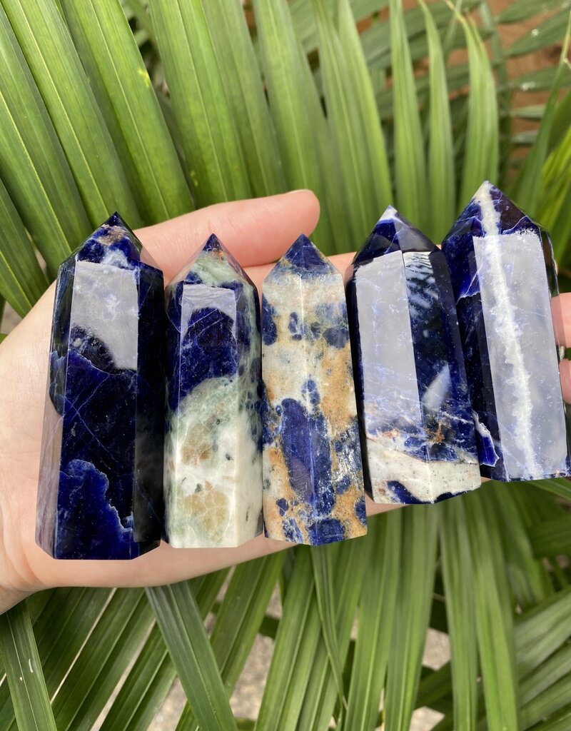 Sodalite Point, Size Large [75-99gr]
