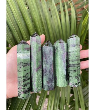 Ruby Zoisite Point, Size Large [75-99gr]