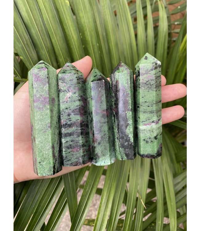 Ruby Zoisite Point, Size Large [75-99gr]