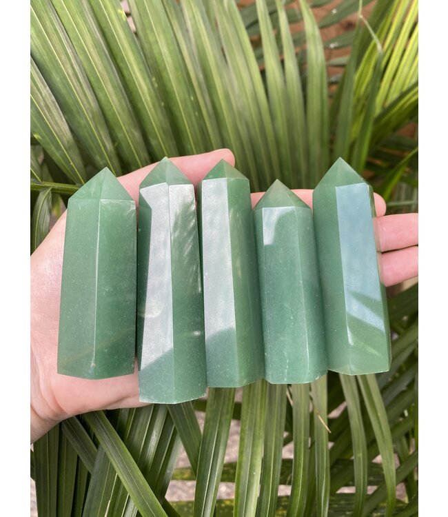 Green Aventurine Point, Size Large [75-99gr]