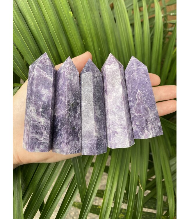 Lepidolite Point, Size Large [75-99gr]