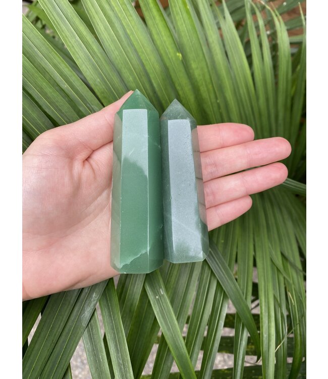Green Aventurine Point, Size X-Large [100-124gr]