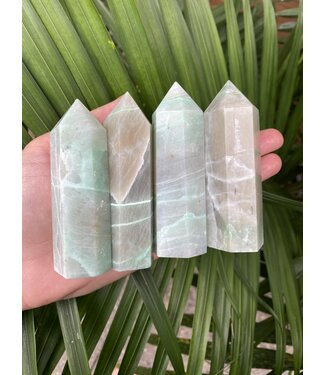 Garnierite/Green Moonstone Point, Size X-Large [100-124gr]