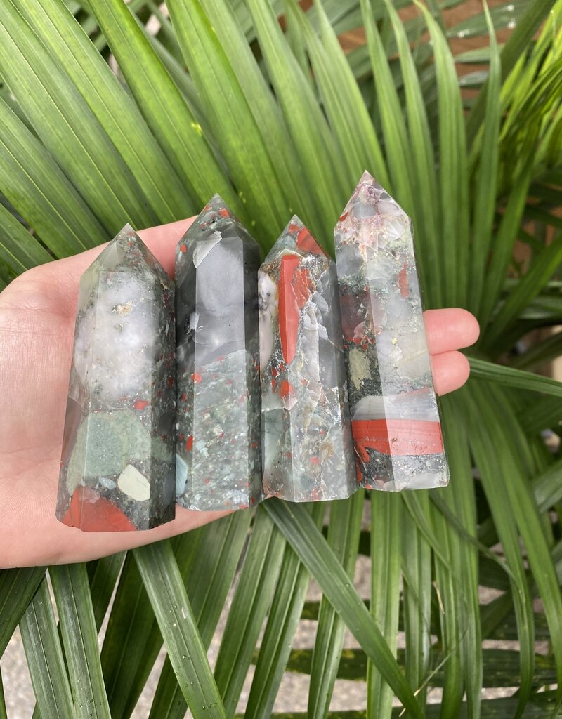 African Bloodstone Point, Size X-Large [100-124gr]