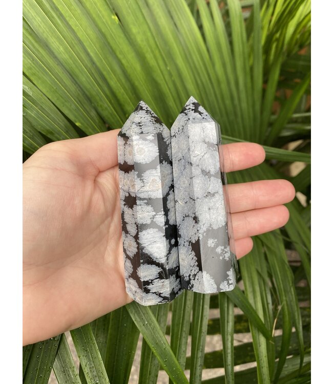 Snowflake Obsidian Point, Size X-Large [100-124gr]