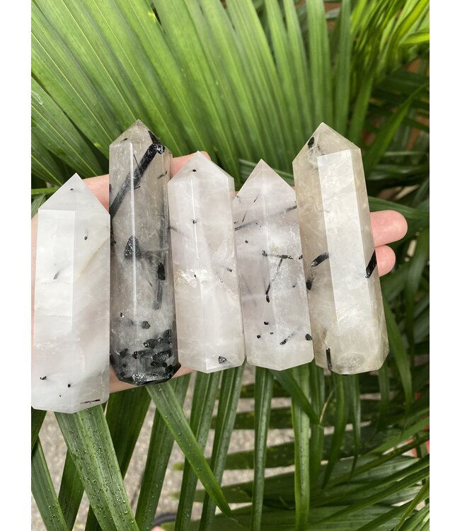 Tourmalinated Quartz Point, Size X-Large [100-124gr]